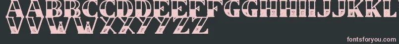 CS Nancy Halfblock Rough Font – Pink Fonts on Black Background