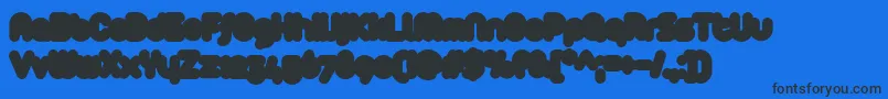 Arista2.0Fat Font – Black Fonts on Blue Background