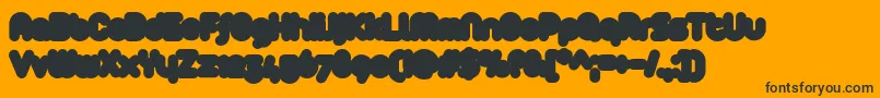 Arista2.0Fat Font – Black Fonts on Orange Background
