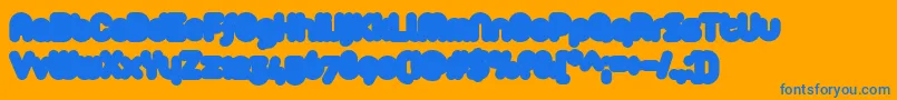 Arista2.0Fat Font – Blue Fonts on Orange Background