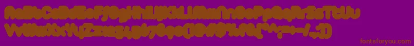 Police Arista2.0Fat – polices brunes sur fond violet