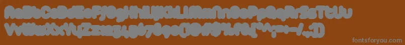 Шрифт Arista2.0Fat – серые шрифты на коричневом фоне