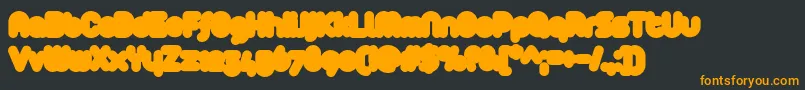 Arista2.0Fat Font – Orange Fonts on Black Background