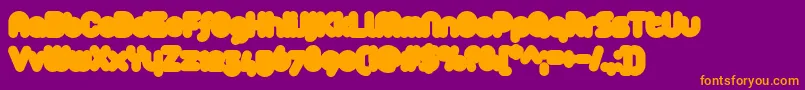 Arista2.0Fat Font – Orange Fonts on Purple Background