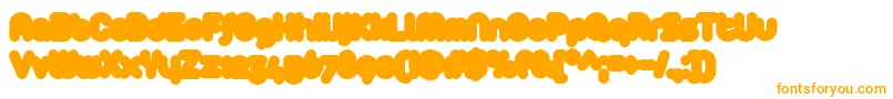 Arista2.0Fat Font – Orange Fonts on White Background