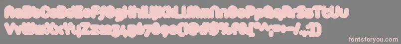 Arista2.0Fat Font – Pink Fonts on Gray Background