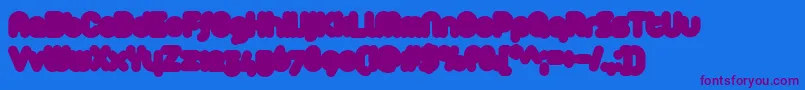 Arista2.0Fat Font – Purple Fonts on Blue Background