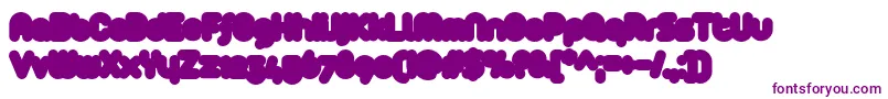 Шрифт Arista2.0Fat – фиолетовые шрифты на белом фоне
