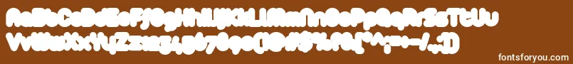 Arista2.0Fat Font – White Fonts on Brown Background