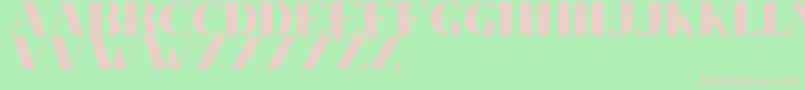 CS Nancy Inner Font – Pink Fonts on Green Background