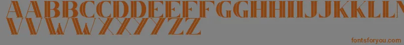 CS Nancy Inner Font – Brown Fonts on Gray Background