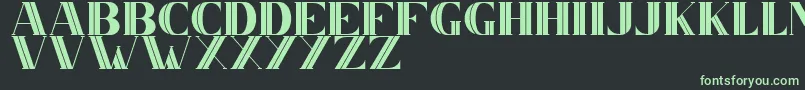 CS Nancy Inner Font – Green Fonts on Black Background