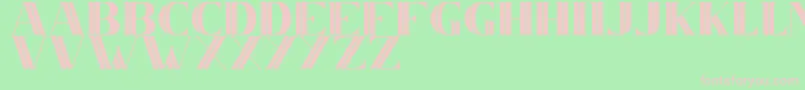 CS Nancy Inner Font – Pink Fonts on Green Background