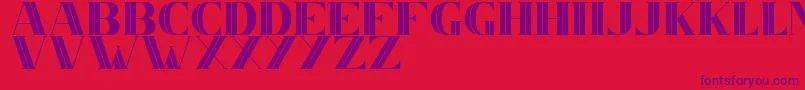 CS Nancy Inner Font – Purple Fonts on Red Background