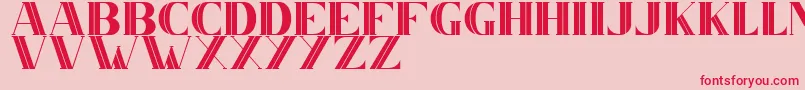 CS Nancy Inner Font – Red Fonts on Pink Background