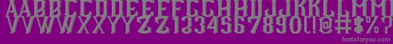 CS Roger Double Font – Gray Fonts on Purple Background
