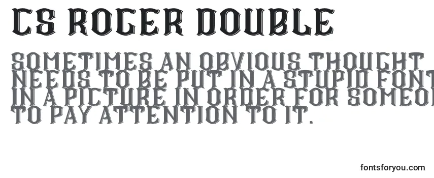 Przegląd czcionki CS Roger Double