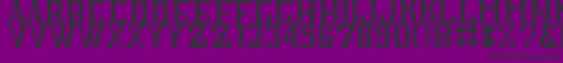 CS Roger Inner Font – Black Fonts on Purple Background