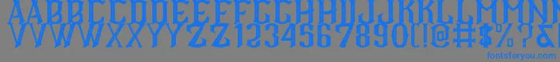 CS Roger Inner Font – Blue Fonts on Gray Background