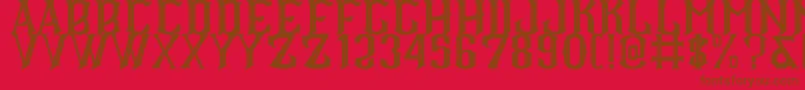 More about CS Roger Inner Font CS Roger Inner Font – Brown Fonts on Red Background