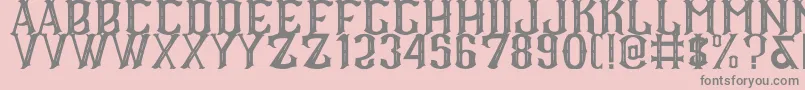 CS Roger Inner Font – Gray Fonts on Pink Background