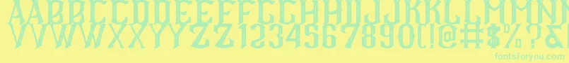 Подробнее о шрифте CS Roger Inner Шрифт CS Roger Inner – зелёные шрифты на жёлтом фоне
