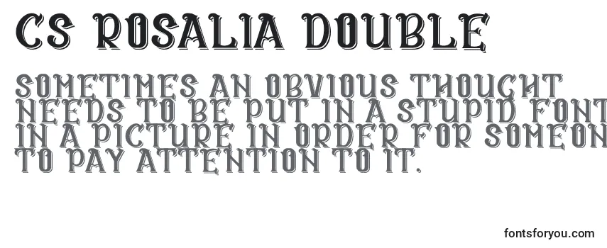 Review of the CS Rosalia Double Font