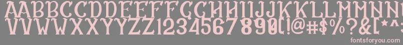 CS Rosalia Regular-fontti – vaaleanpunaiset fontit harmaalla taustalla
