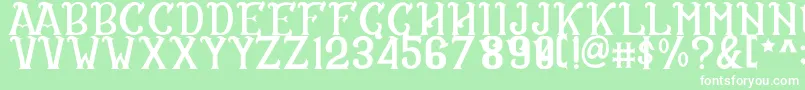 CS Rosalia Regular Font – White Fonts on Green Background