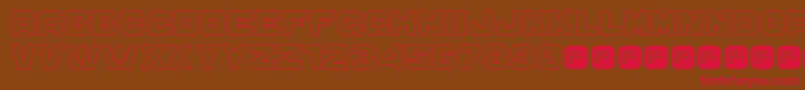 CS Sandreas Outline Font – Red Fonts on Brown Background