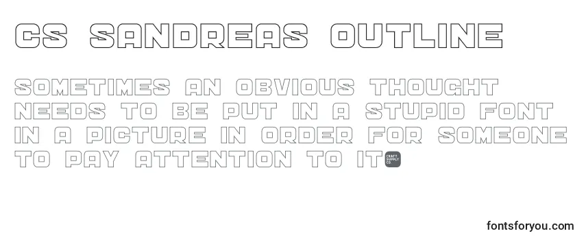 Review of the CS Sandreas Outline Font