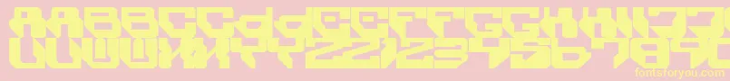 cs3 Font – Yellow Fonts on Pink Background