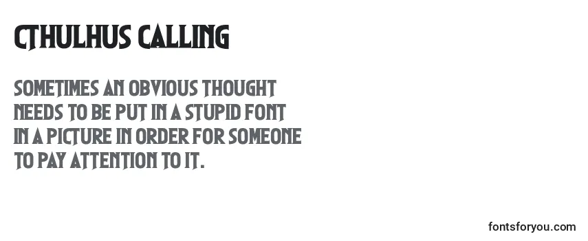 Cthulhus Calling Font