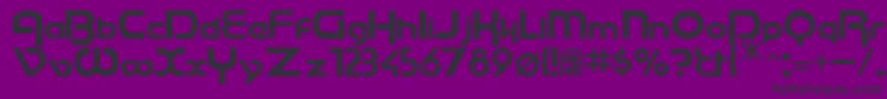 フォントCU       – 紫の背景に黒い文字