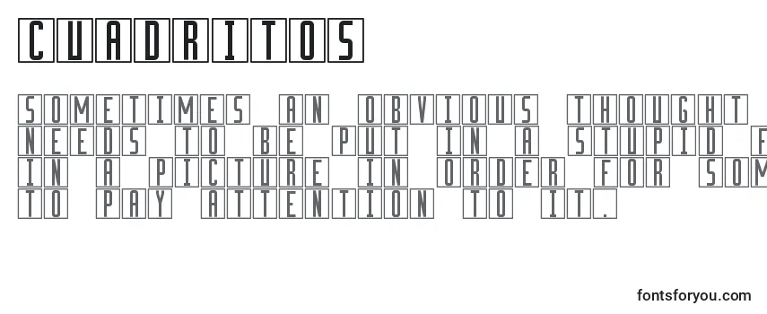 Обзор шрифта Cuadritos