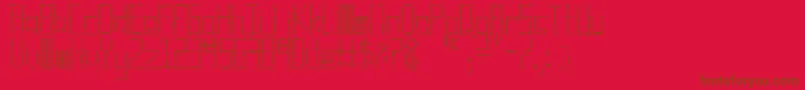 Cuadro, cuadro cuadro Font – Brown Fonts on Red Background