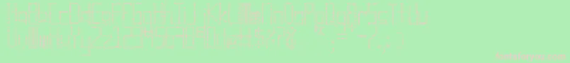 Cuadro, cuadro cuadro Font – Pink Fonts on Green Background