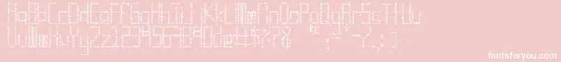 Cuadro, cuadro cuadro Font – White Fonts on Pink Background