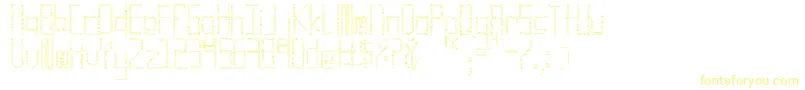 Cuadro, cuadro cuadro Font – Yellow Fonts on White Background