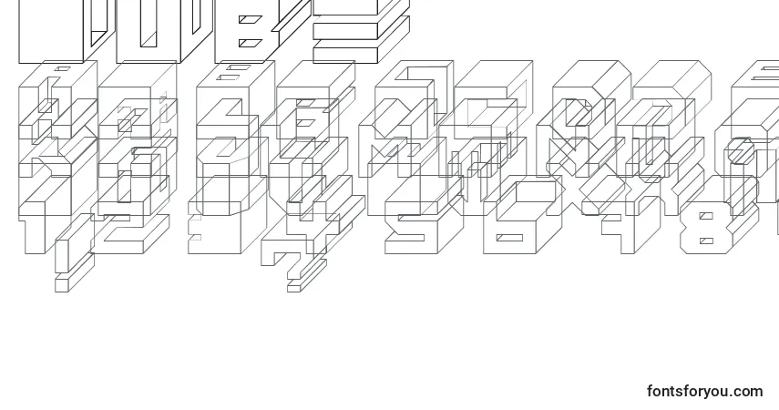 Cube (124287)-fontti – aakkoset, numerot, erikoismerkit