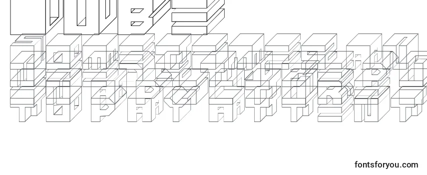 Обзор шрифта Cube (124287)