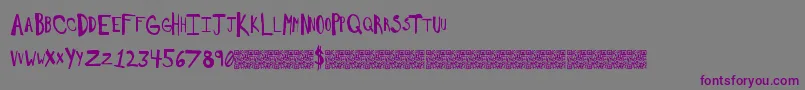 Saltywould Font – Purple Fonts on Gray Background