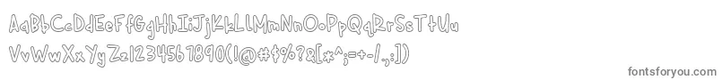 Шрифт Cuddlebugs Outline – серые шрифты