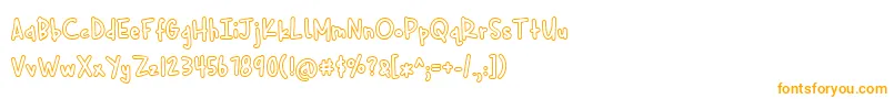 Шрифт Cuddlebugs Outline – оранжевые шрифты