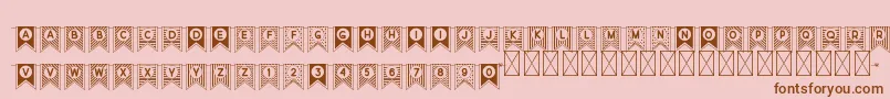 More about CufisDecor Font CufisDecor Font – Brown Fonts on Pink Background