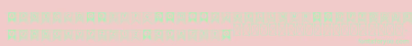 CufisDecor Font – Green Fonts on Pink Background