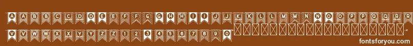 CufisDecor Font – White Fonts on Brown Background