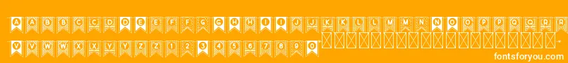 fuente CufisDecor – Fuentes Blancas Sobre Fondo Naranja