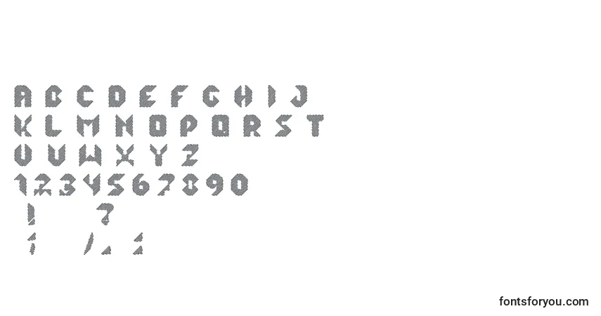 Schriftart Cuksa – Alphabet, Zahlen, spezielle Symbole