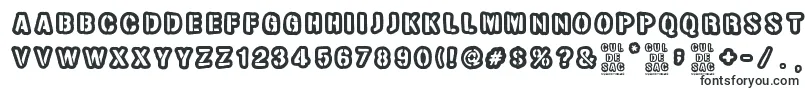 Шрифт Cul de sac – трафаретные шрифты